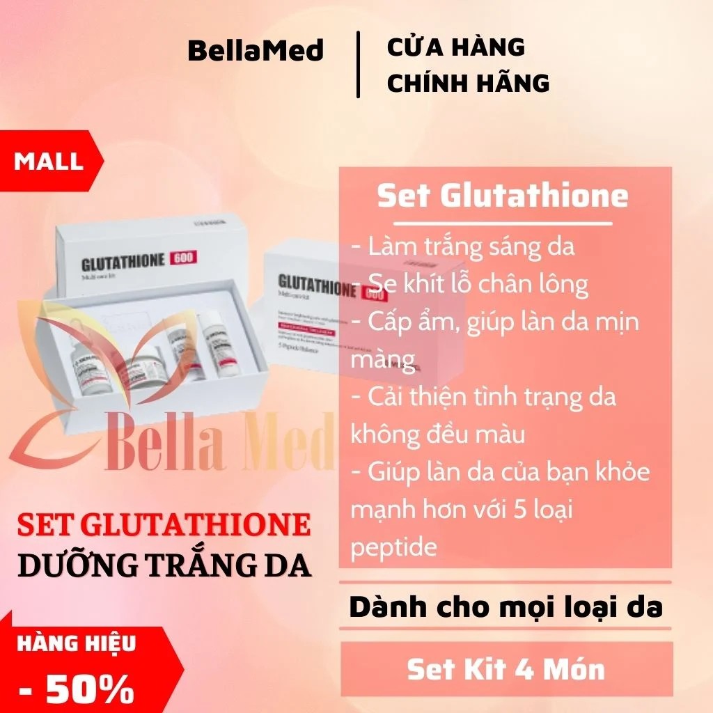 SET Dưỡng Trắng Cấp Ẩm Phục Hồi Da Medi Peel Bio-Intense Gluthione 600 Multi Care Kit