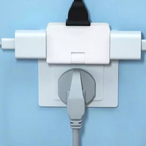 Ổ cắm Phích Cắm không gian hẹp gấp khúc,xoay 180 độ, hàng xuất Nhật 2500W