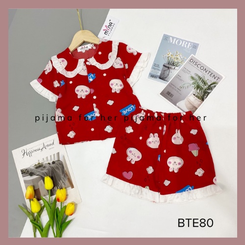 Set pijama mặc nhà cho bé quần đùi thoáng mát mùa hè