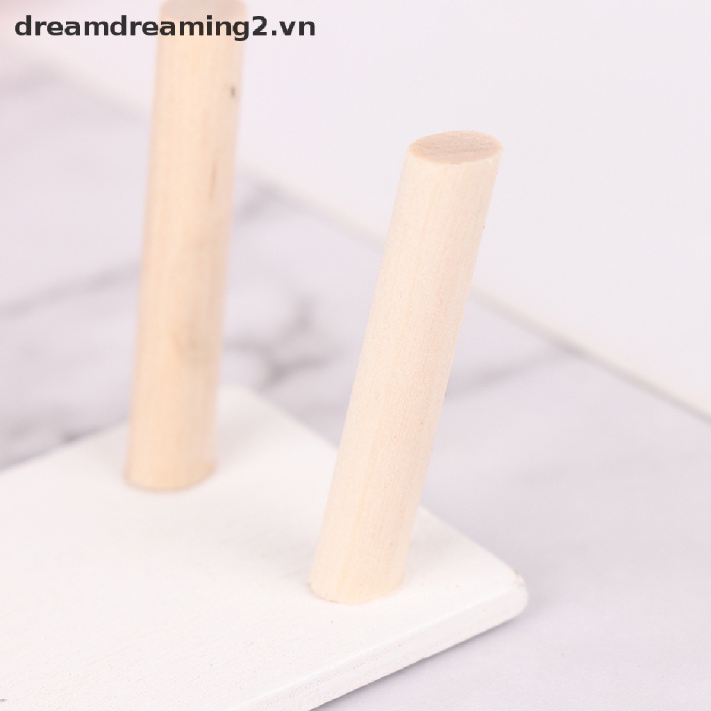 Mô Hình Bàn Trà Bằng Gỗ Trang Trí Nhà Búp Bê