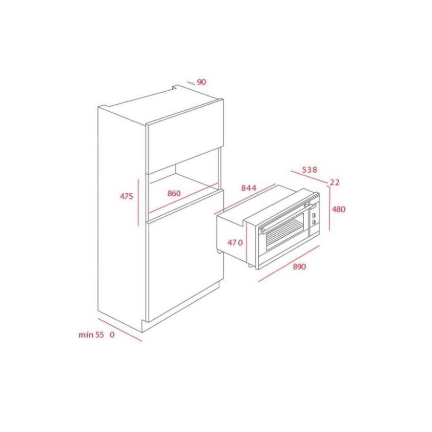 Lò nướng âm tủ Teka HL 940, bảo hành chính hãng 02 năm