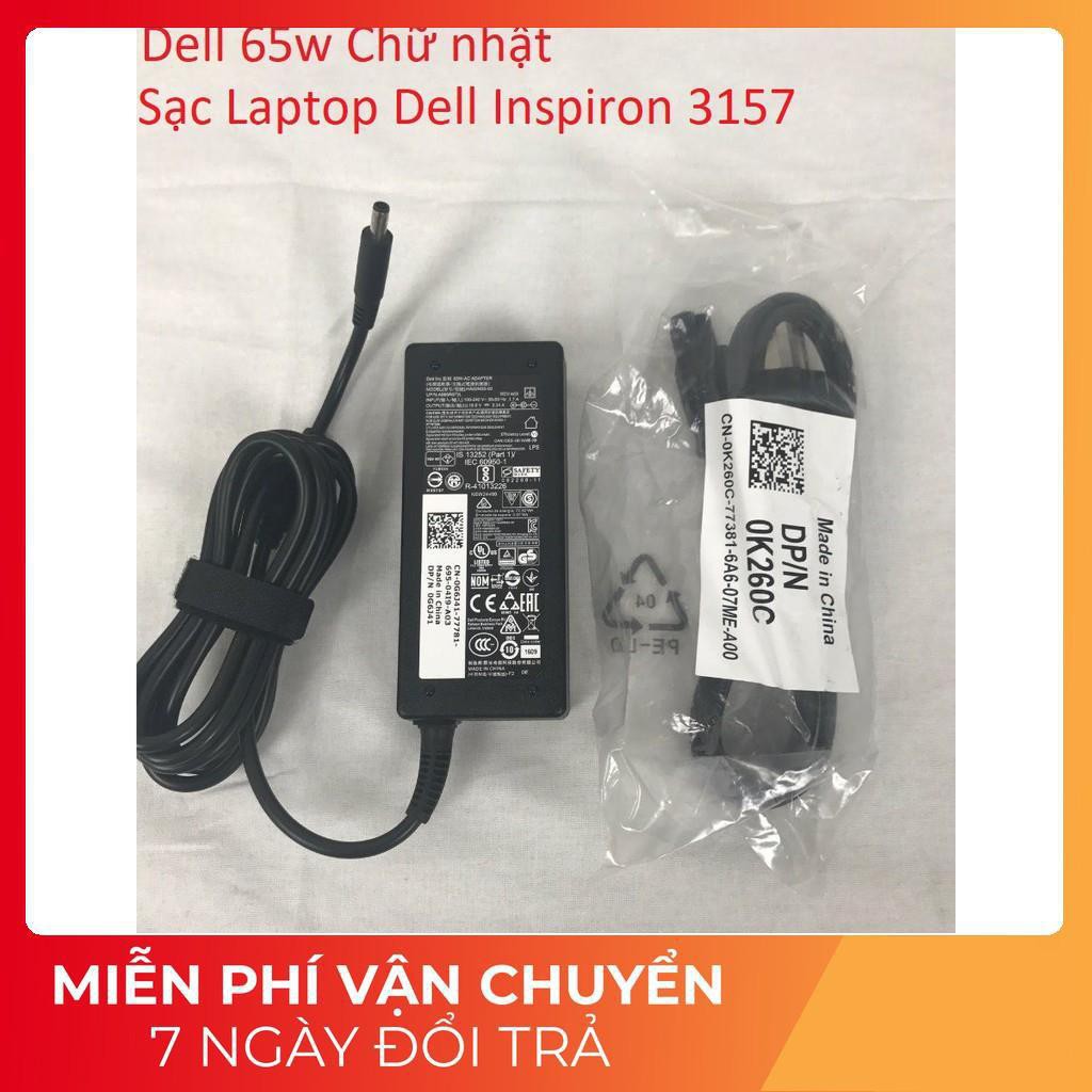 ⚡️[Sạc zin] Sạc Laptop Dell Inspiron 3157 19.5V - 2.31A - 3.34A - 45W - 65W Chân kim nhỏ 4.5 x 3.0 mm