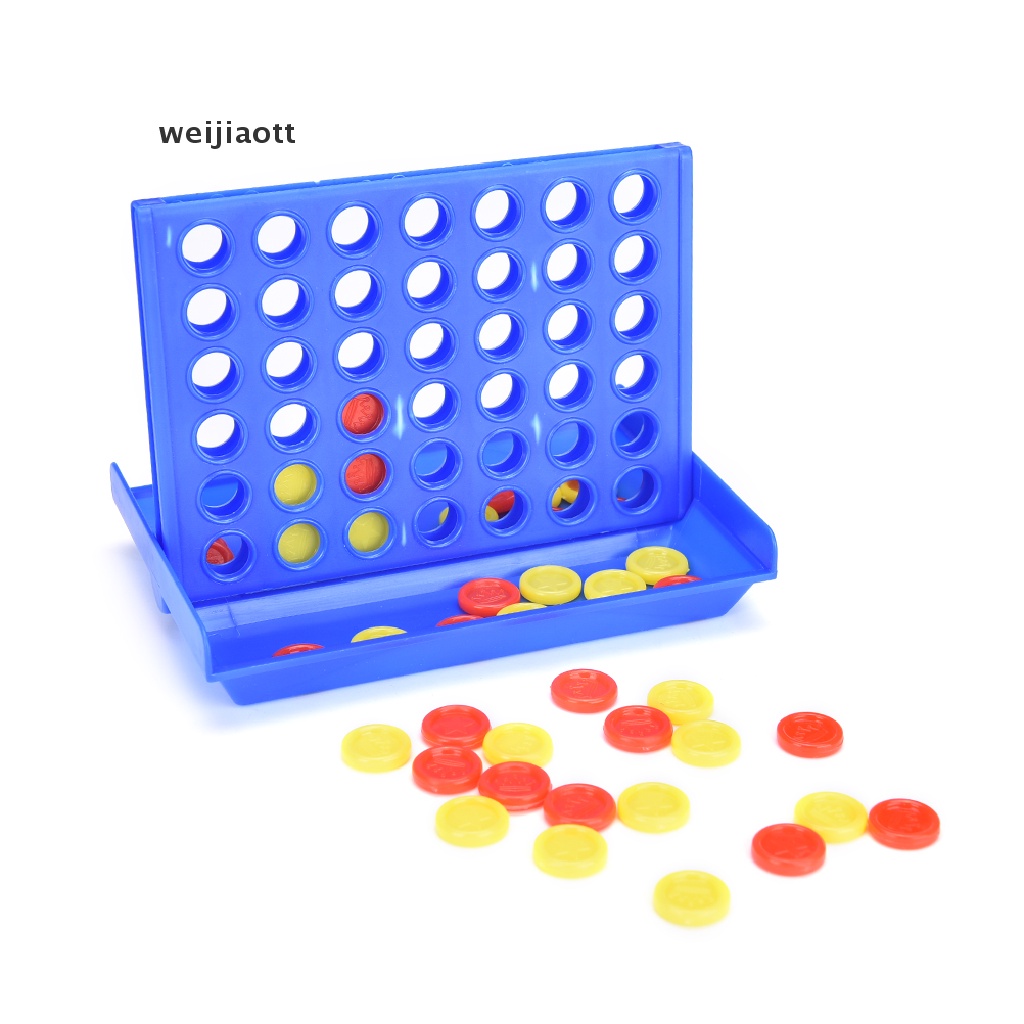 weijiaott Connect Four In A Row 4 In A Line Board Game Kids Children Fun Educational Toy WT