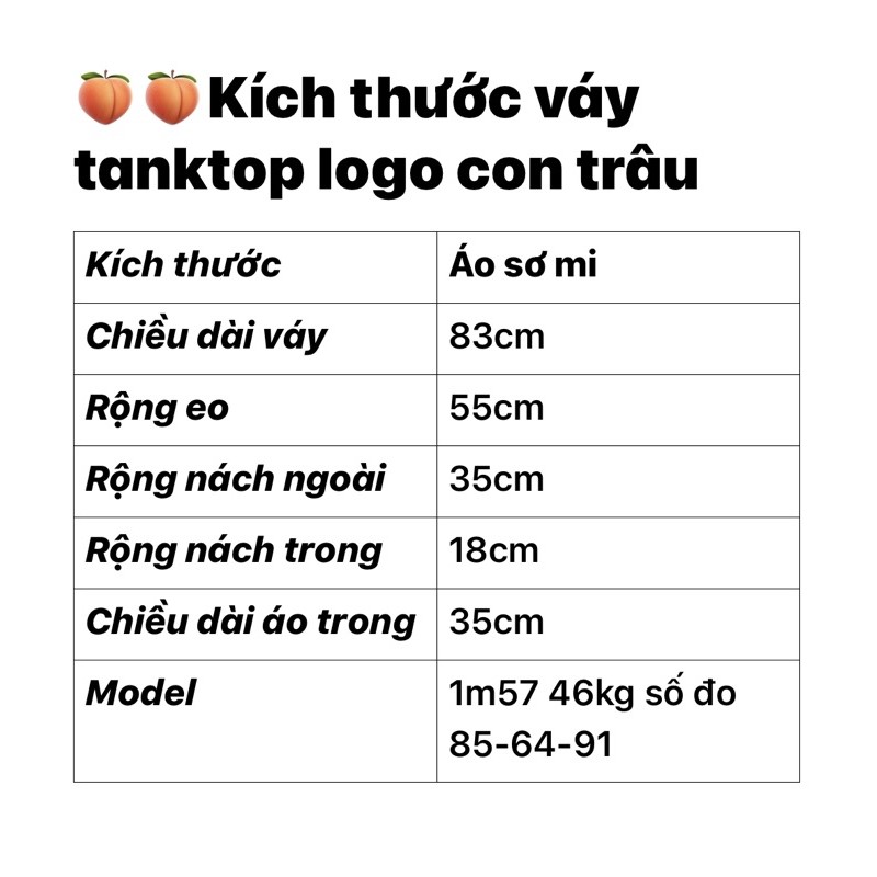 VÁY TANKTOP logo chú trâu xinh (ảnh thật shop chụp kèm video) | BigBuy360 - bigbuy360.vn