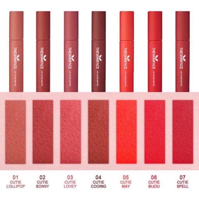 Son kem lì TheSkinFace Lip Cutie Matte