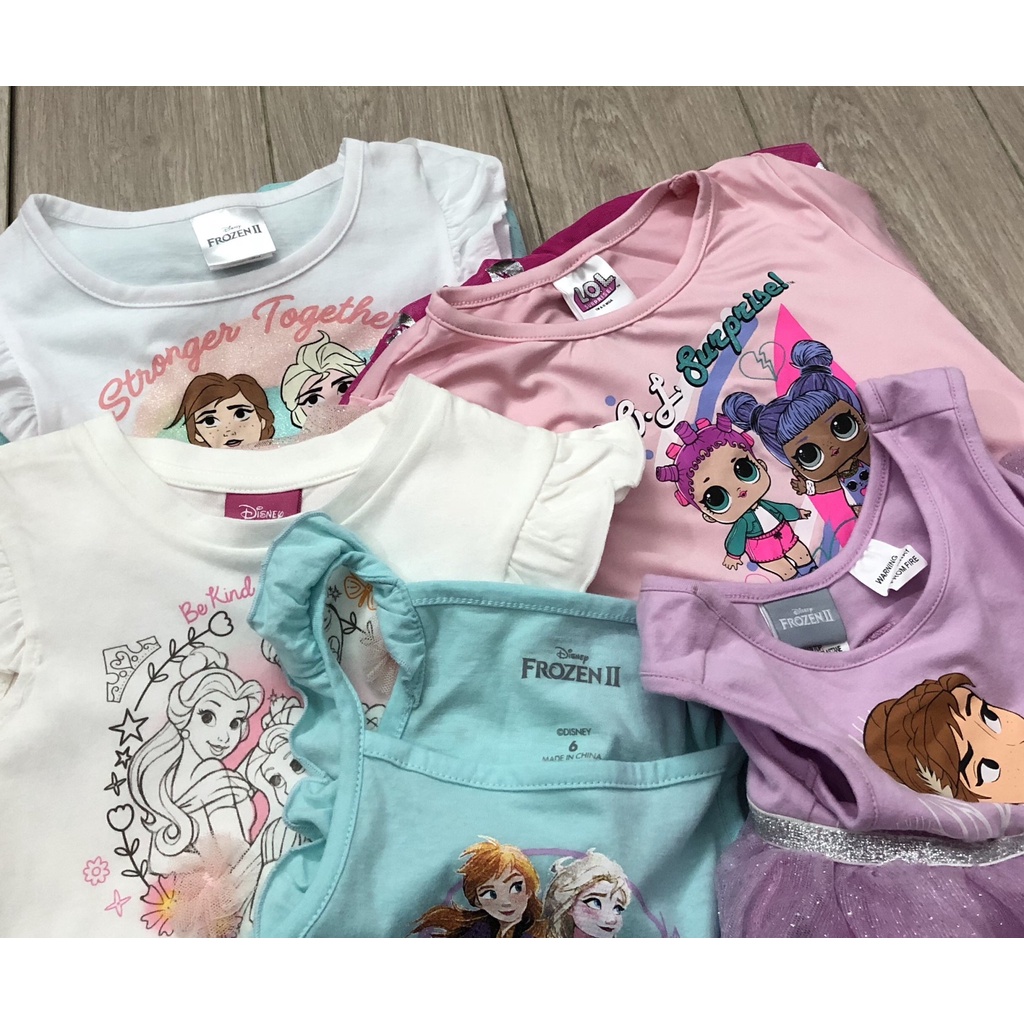 (9-45kg)Váy đầm công chúa Disney cotton phối ren xuất xịn đáng yêu cho bé gái(ảnh thật)