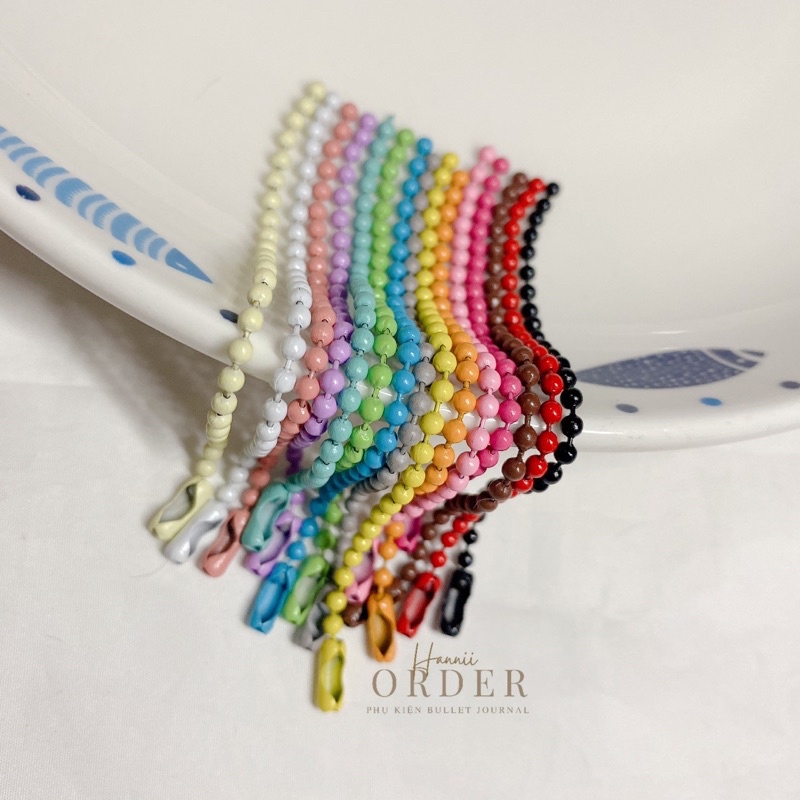 Móc khoá viên bi nhiều màu sắc