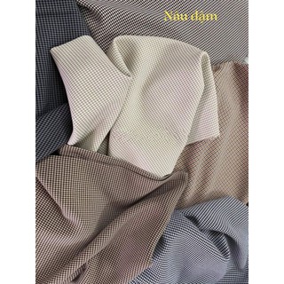 vải tuýt xi kẻ zz