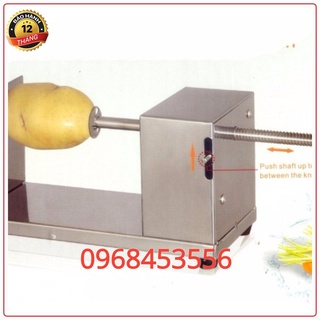 Máy cắt khoai tây lốc xoáy inox