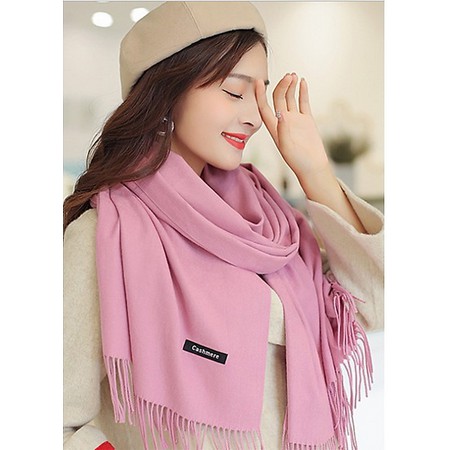 Khăn 1 màu, Khăn quàng cổ Len dệt kim Thời trang LOẠI 1( 200-70 CM)