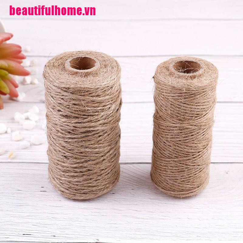 Cuộn Dây Thừng Khô Tự Nhiên 100m Dùng Để Trang Trí Thủ Công