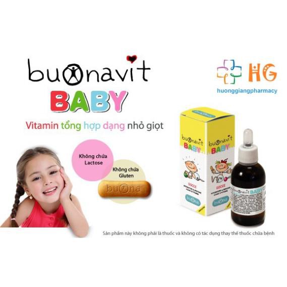 (Kèm Quà Tặng) Buonavit Baby -Vitamin Tổng Hợp Nhỏ Giọt(Lọ 20ml)