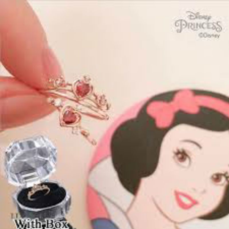 Nhẫn kiểu vương miện công chúa Disney siêu xinh có thể chỉnh kích thước
