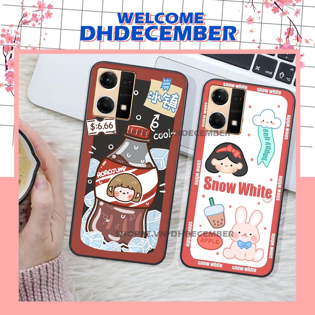 Ốp lưng Oppo RENO 7 4G ỐP BẢO VỆ CAMERA-in hình  3D GẤU HỒNG-GẤU BEER -CỰC XINH-RẺ