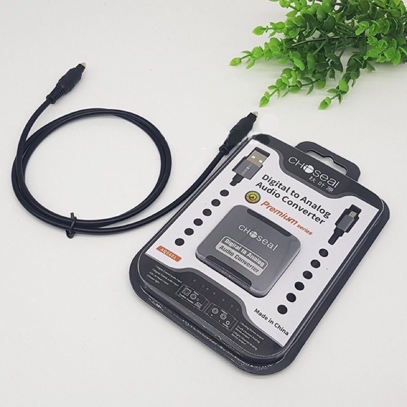 Bộ chuyển đổi âm thanh Choseal AQ5610 - Hàng Chính Hãng - tặng kèm dây quang học - Gia Khang Shop