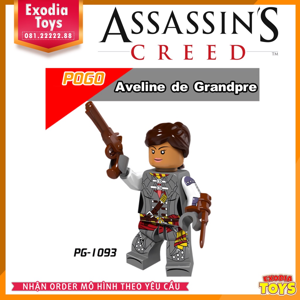 Xếp hình Minifigure nhân vật trò chơi Assassin's Creed - Đồ Chơi Lắp Ghép Sáng Tạo - POGO PG8086