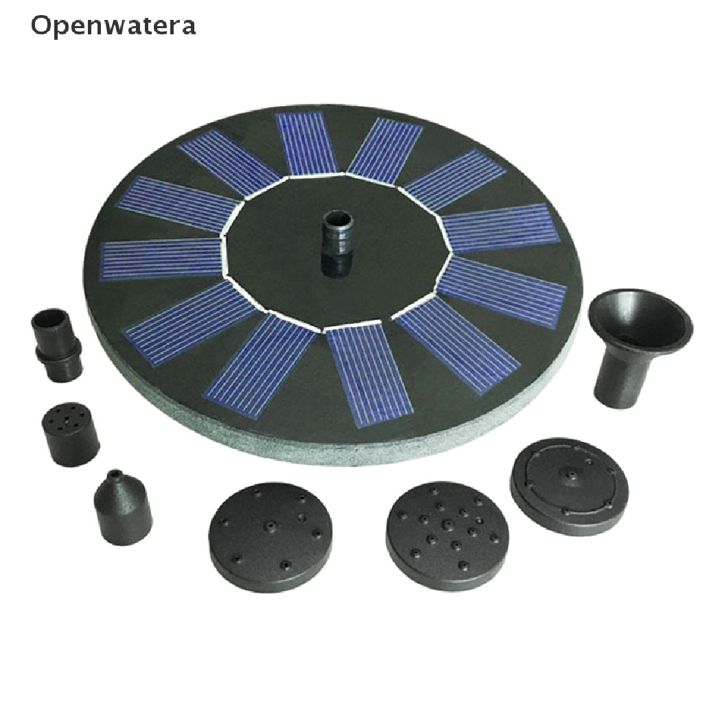 Openwatera Solar Powered Floating Bird Bath Water Fountain Outdoor Pond Pool Garden Patio VN