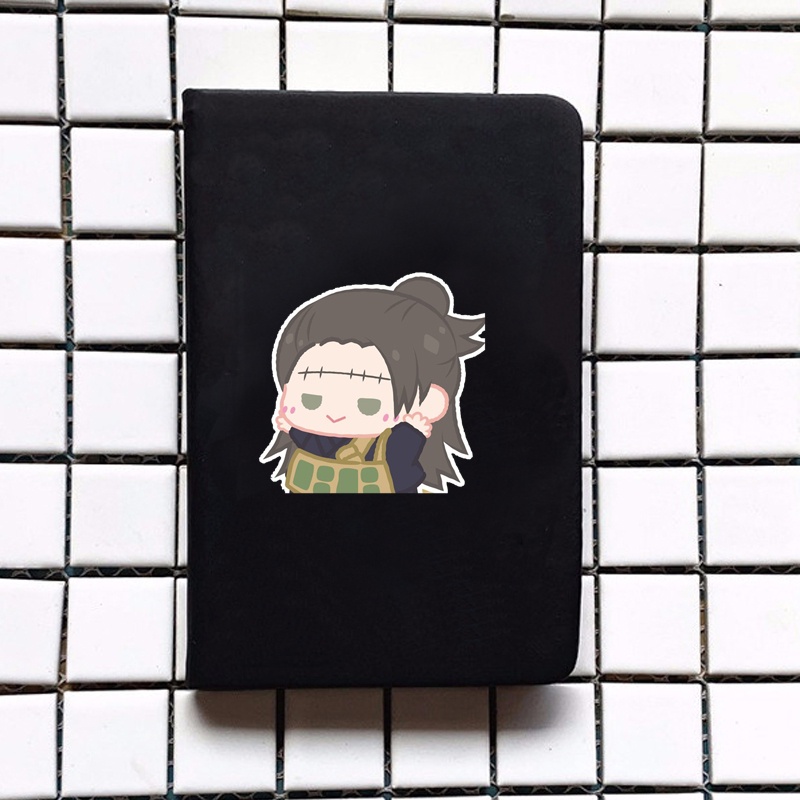 Sổ da cầm tay A6 in hình JUJUTSU KAISEN VER TẬP THỂ DỤC anime chibi ghi chép tiện lợi đi học