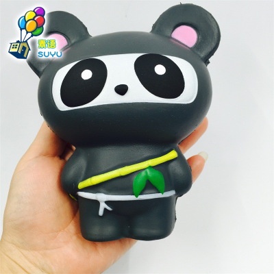 Squishy Lớn JUMBO Hình gấu trúc ninja Đồ Chơi Xốp Giảm Stress Hình mềm mịn dễ Thương đàn hồi Cho Bé