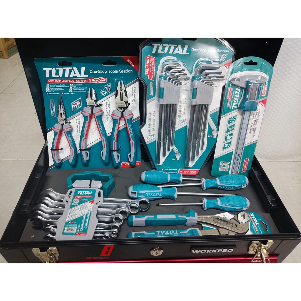 Combo Tủ đồ nghề sửa chữa 56 chi tiết cao cấp