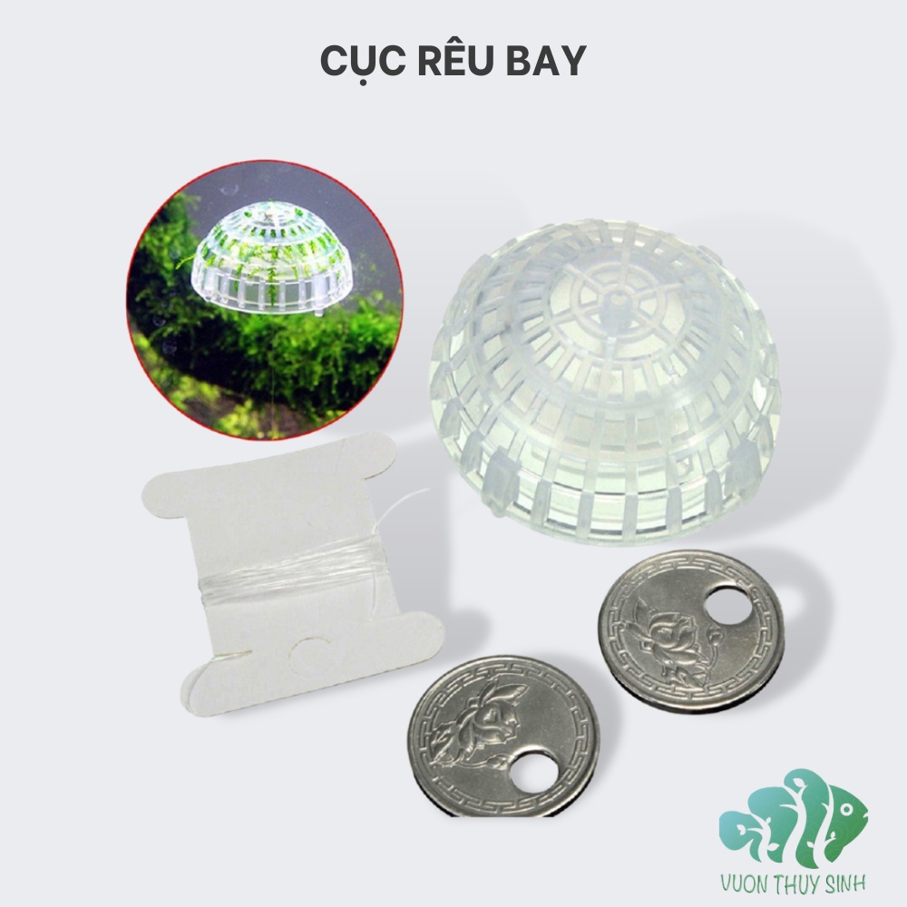 Cục rêu bay trang trí bể cá ( không bao gồm rêu )