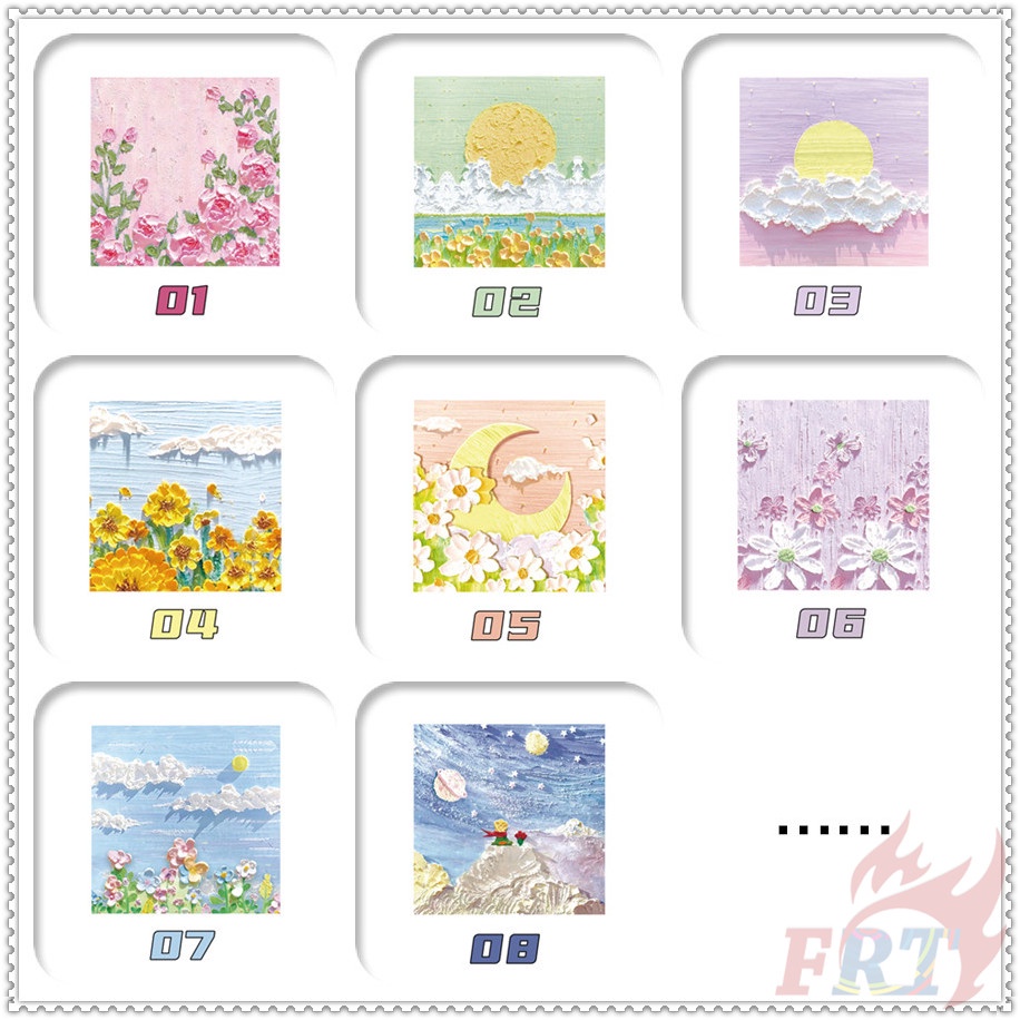 ❀ Giấy Ghi Chú Họa Tiết Tranh Sơn Dầu ❀ Set 100 Tờ Giấy Ghi Chú Nhiều Màu Sắc Dùng Để Ghi Chú / Lập Kế Hoạch