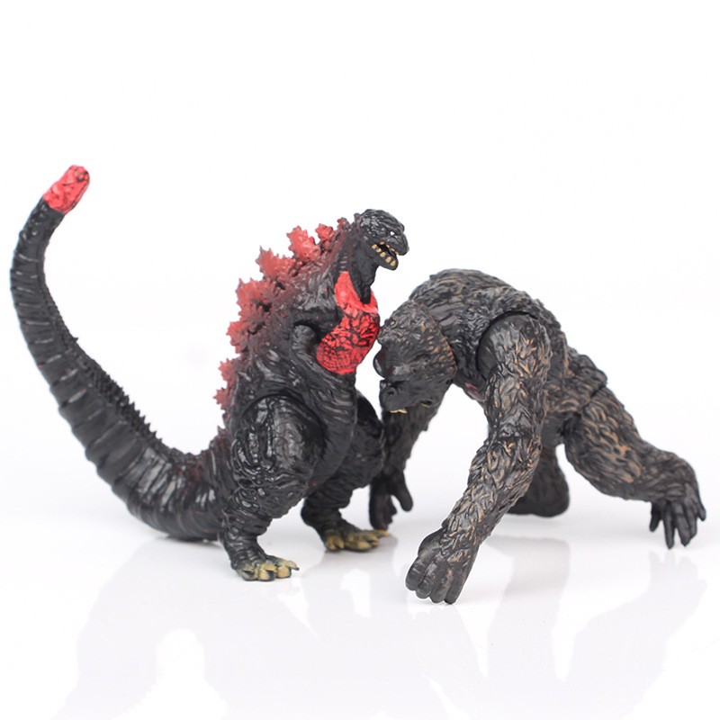 Combo 08 Mô Hình Khủng Long Quái Vật Godzilla &KingKong Đại Chiến - Cao 8.5cm Mẫu 02