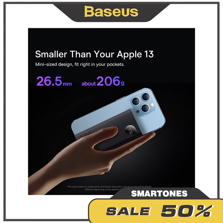 Pin dự phòng Baseus Adaman 2 Digital Display sạc nhanh 30W - 10000mAh