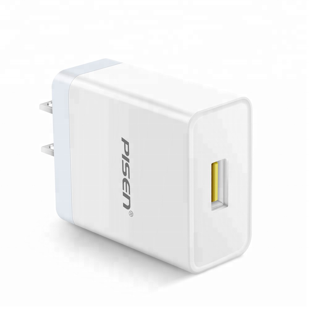 Cốc sạc nhanh Pi Sen TS-C092 hỗ trợ quick charge 3.0 18W (Trắng)