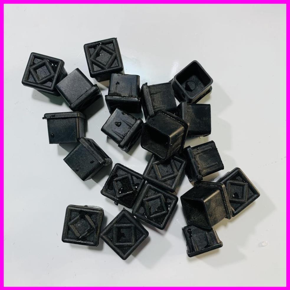 COMBO Bộ 10 chiếc Bịt nhựa loại 30x30, bịt đầu ống sắt hộp, núm, chụp, chân đế, nút cao su bịt chân bàn, ghế, ống hộp. .