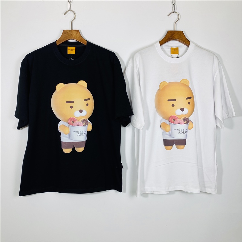 ADLV Áo Thun Tay Ngắn In Hình Bánh Donut Thời Trang Unisex