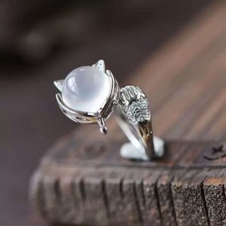 Nhẫn Bạc Nữ Hồ Ly Bạc 925 đính đá- Jedo NNHL001