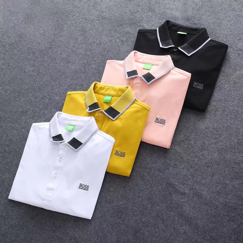 Hugo Boss Áo Thun Polo Tay Ngắn Chất Lượng Cao Thời Trang Mùa Hè Cho Nam