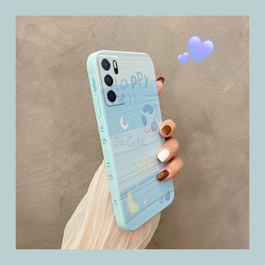 ốp lưng OPPO A16 Ốp Điện Thoại Silicone Mềm Chống Sốc Họa Tiết Tranh Sơn Dầu Cho oppo a16