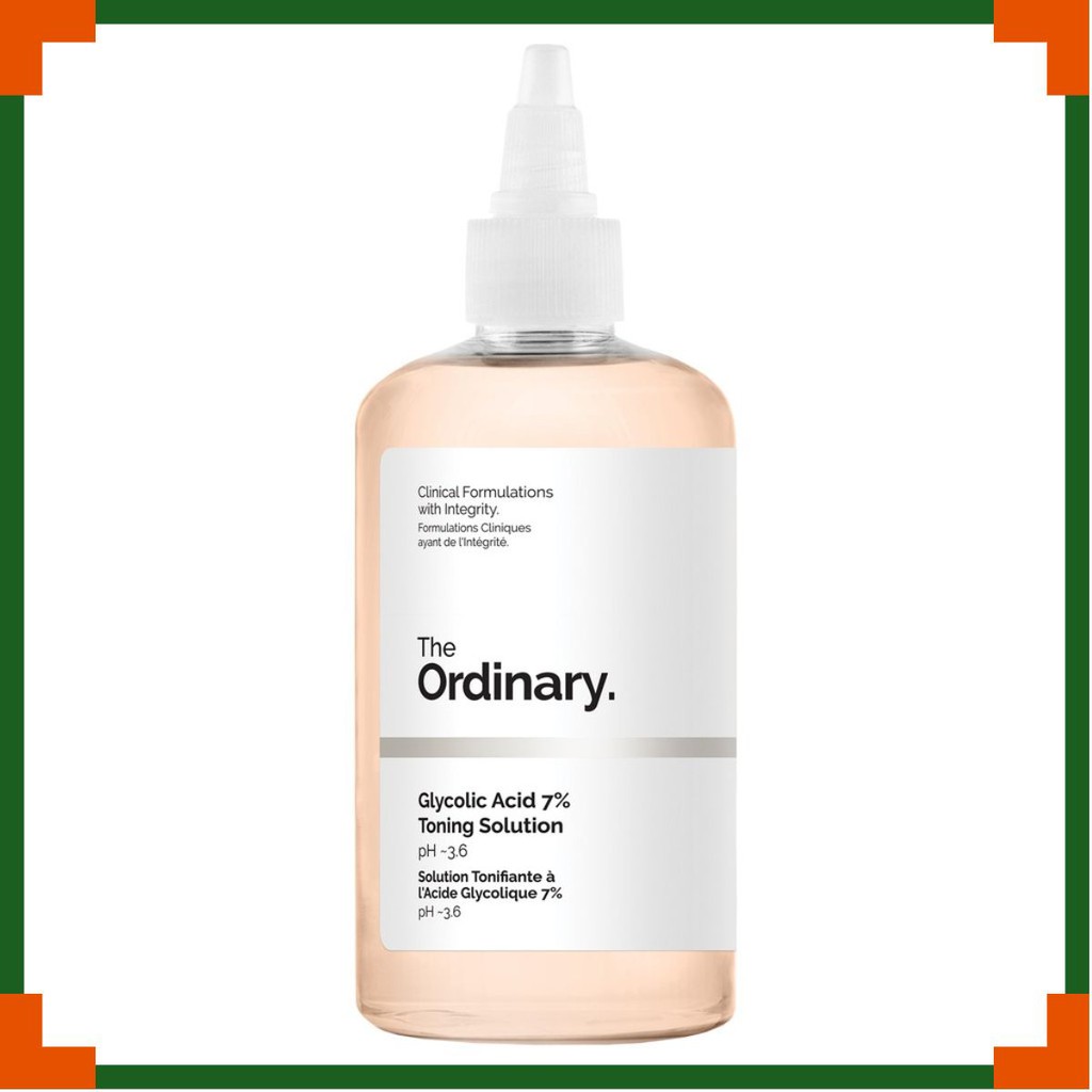 Toner tẩy da chết làm sạch Glycolic Acid 7% Toning Solution - The Ordinary ঌ🅶
