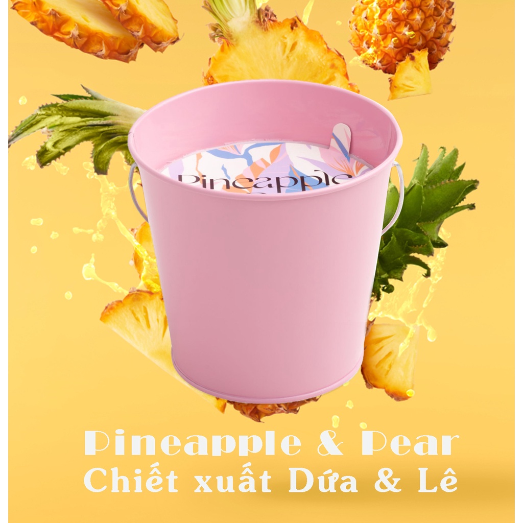 (Xuất Xịn) Nến Thơm phòng cao cấp hương Pineapple &amp; Pear 18 oz (126 giờ)