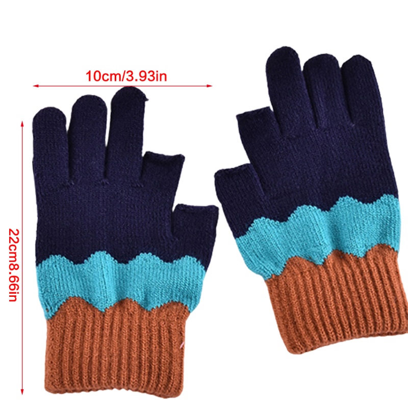 Găng Tay Hở Ngón Giữ Ấm Mùa Đông Thời Trang Cho Nam Nữ