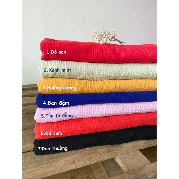 Vải xô muslin 2 lớp
