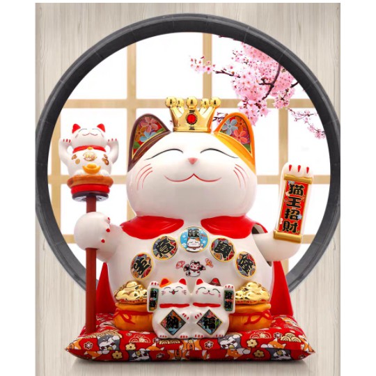 Mèo Thần Tài Vẫy Tay Cao 27 cm 🎁FREESHIP🎁 Mèo Chiêu Tài Nhật Bản -Mèo cầu tài lộc May Mắn | BigBuy360 - bigbuy360.vn