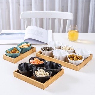 Khay mứt tết, bánh kẹo, Snack Gốm sứ CERAMIC phong cách nhật bản