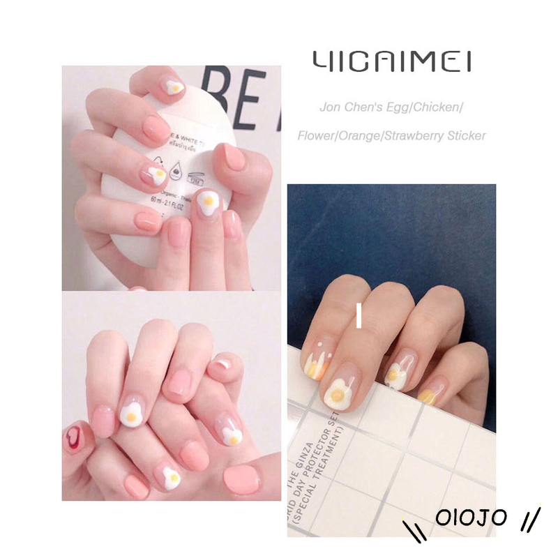 ⚜️Nhãn dán họa tiết 3D tự dính trang trí móng tay nghệ thuật độc đáo