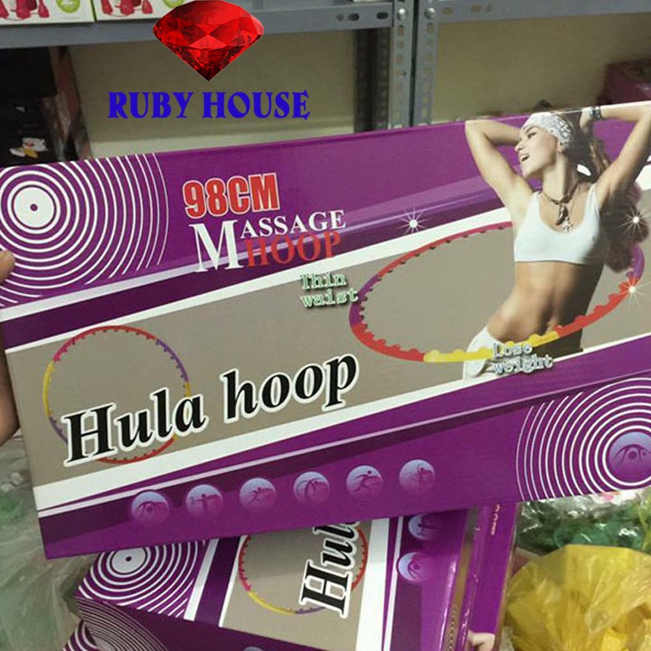 Vòng lắc eo Hula hoop, vòng lắc eo giảm mỡ bụng hiệu quả-Ruby House