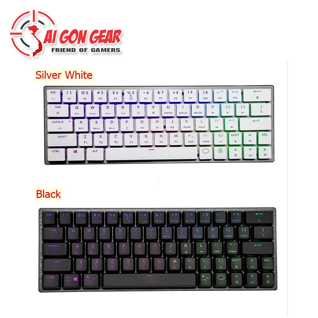 Bàn Phím Cooler Master SK622 Silver White / Black - Red Swith
