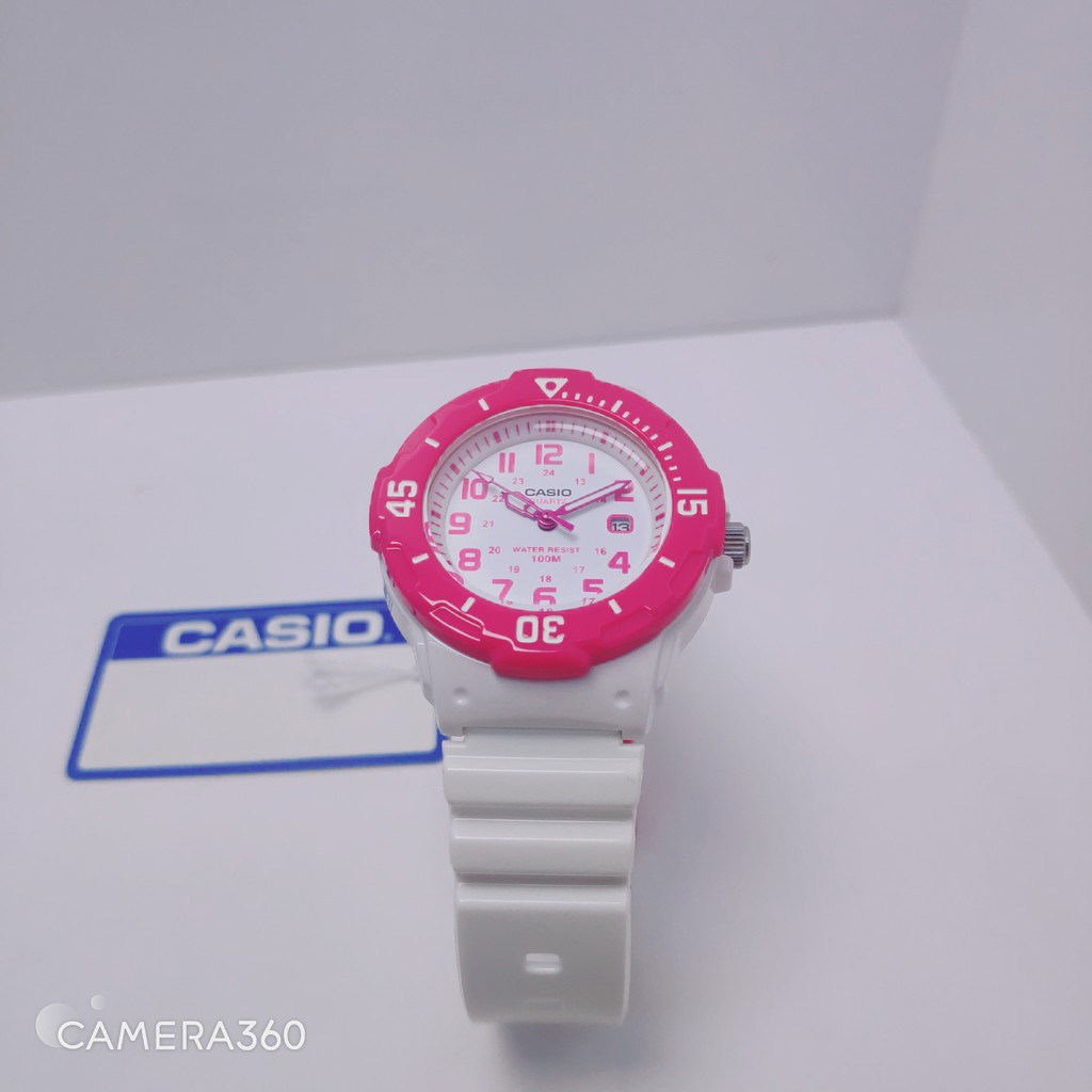 Đồng Hồ Trẻ Em Casio LRW-200H Màu Hồng Cho Bé Gái