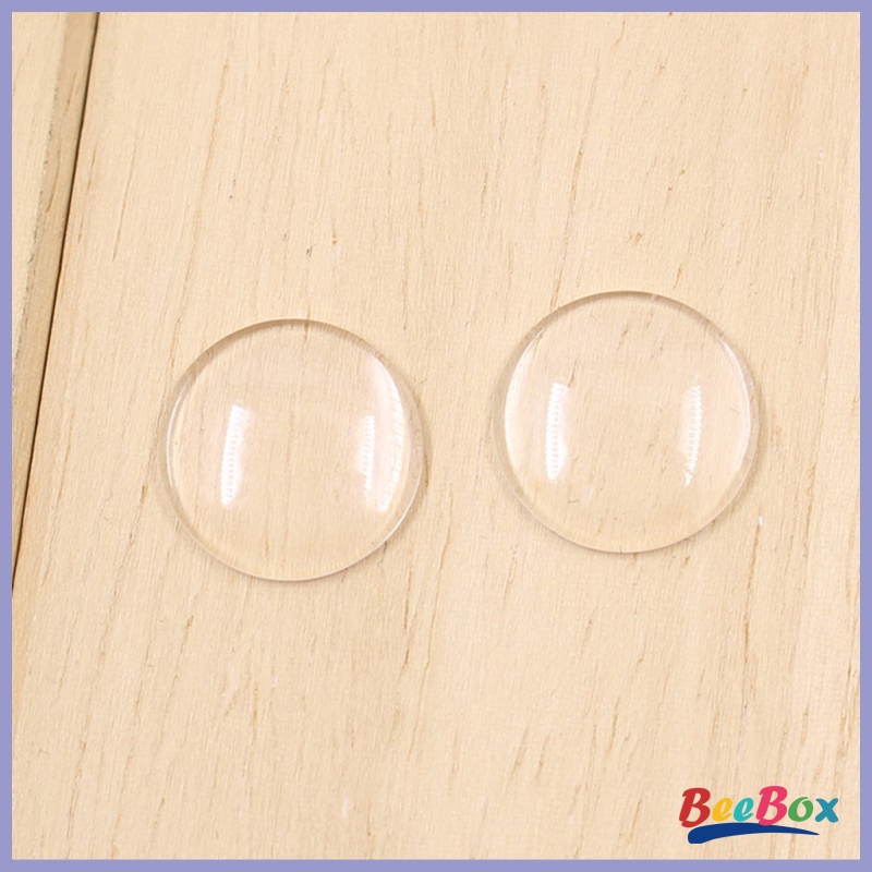 BeeBox 5 Pairs/Lot Clear Flat Eyechips Safety Doll Eyes 12\'\' Blythe Doll DIY Making