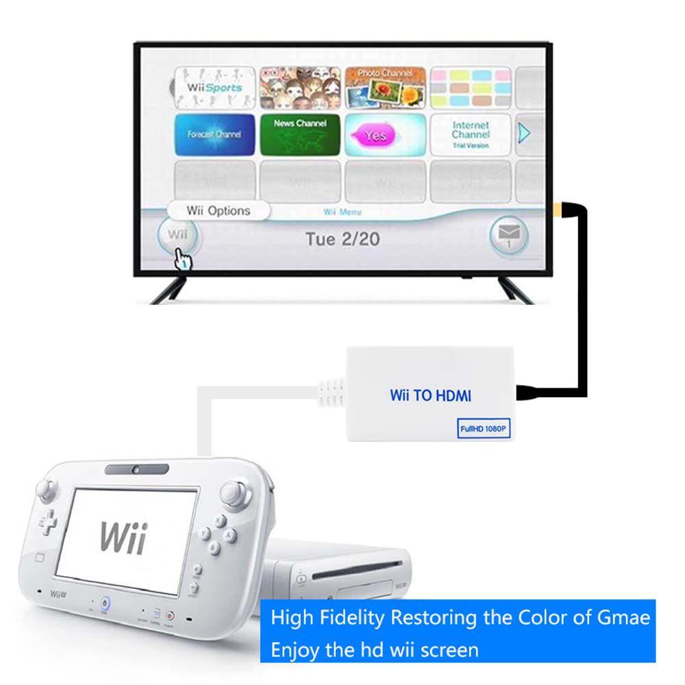 [COD] Đầu Nối Chuyển Đổi Âm Thanh Từ WII Sang HDMI 1080P Full HD 3.5mm Chất Lượng Cao