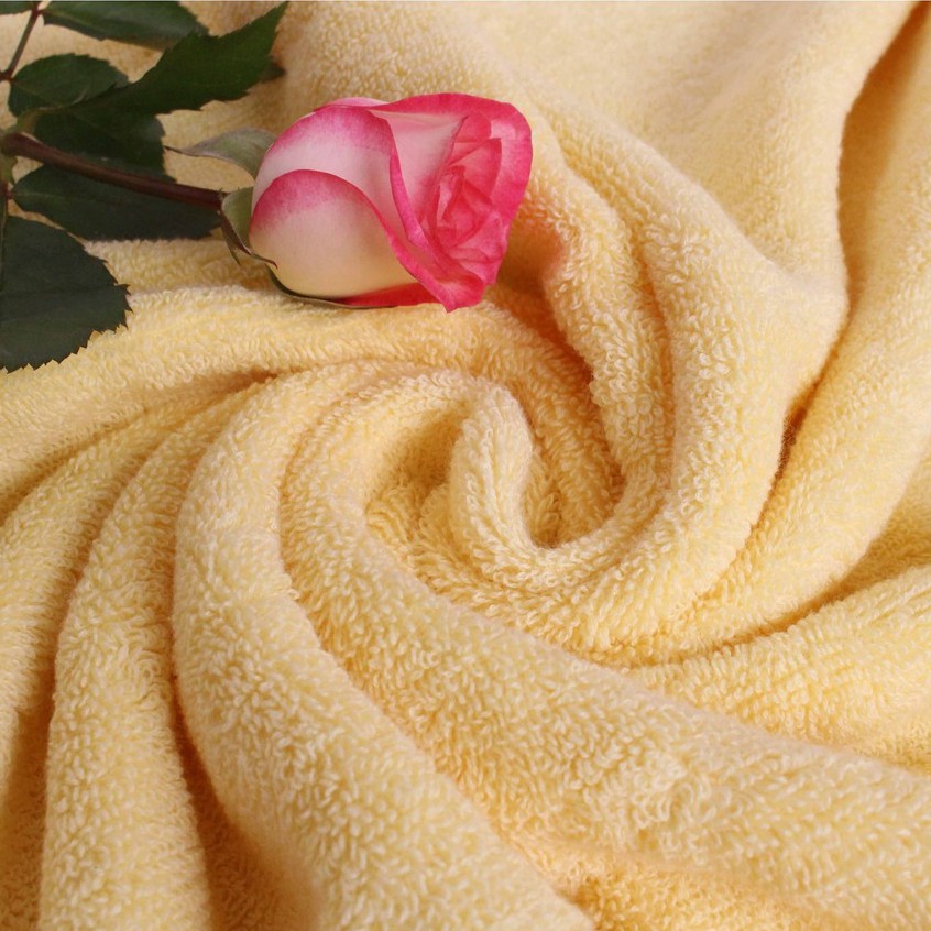 Bộ 6 khăn cotton cao cấp dày dặn thấm hút tốt không phai màu_Khăn tắm Hanoitex
