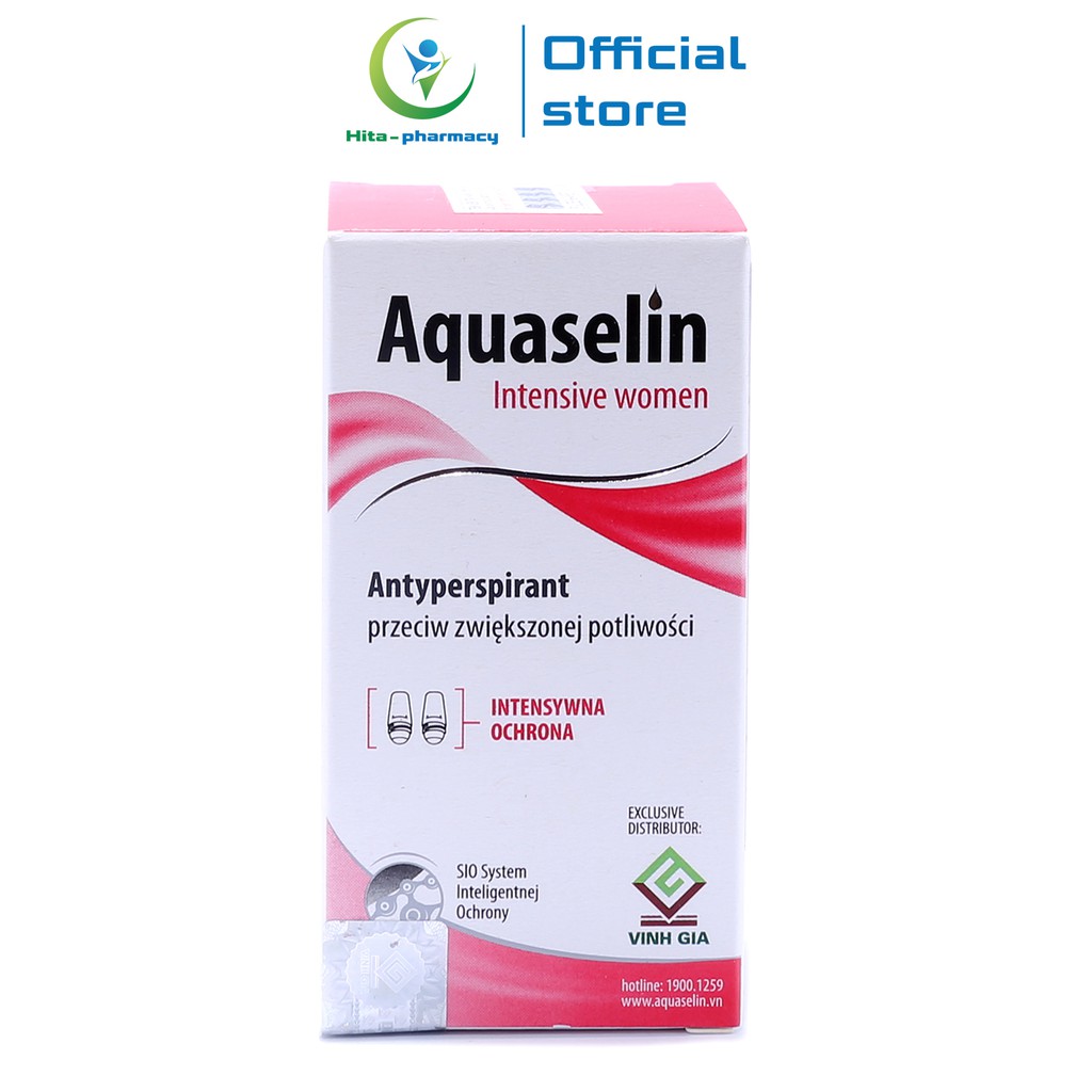 Lăn Khử Mùi Aquaselin Intensive Women dành cho nữ mồ hôi nách nhiều Chai 20ml | BigBuy360 - bigbuy360.vn