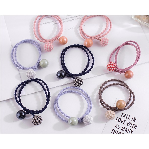 CỘT TÓC HÌNH VIÊN BI NHIỀU MÀU-PK91