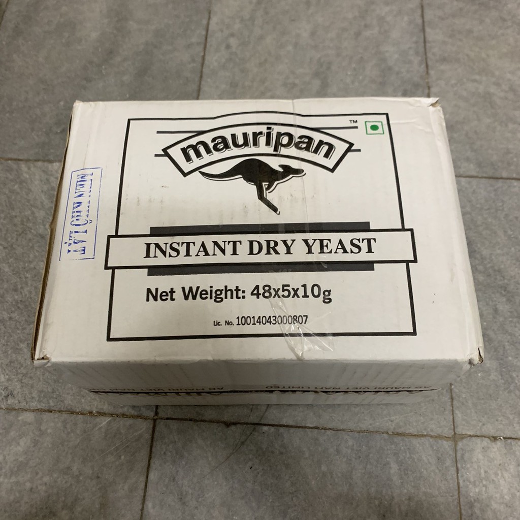 Thùng 48 hộp Men instant Mauri men bánh mì / men bánh bò / pizza